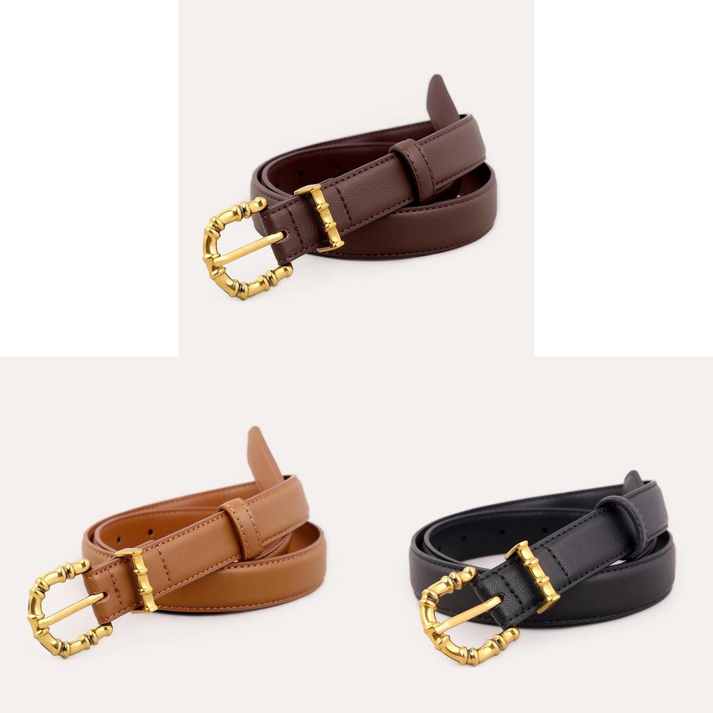 Echter Leder Damen Gürtel Mit Dornschließe Für Kleider Und Jeans Stilvolles Accessoire