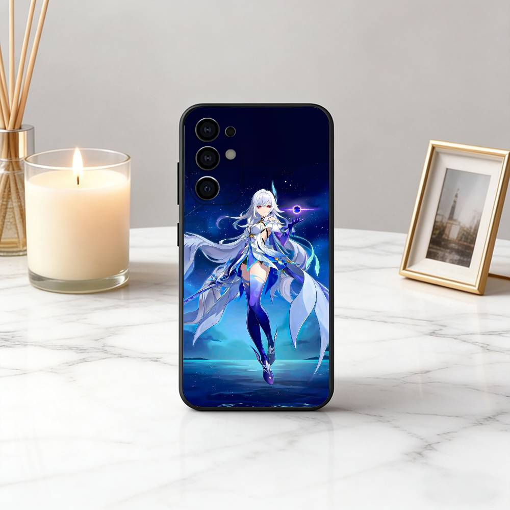 Cool G-GENSHIN IMPACT S-Skirks-GPS Phone Case For Samsung S25,S24,S21,S22,S23,S30,Ultra,S20,Plus,Fe,Lite,Note,10,Black Cover