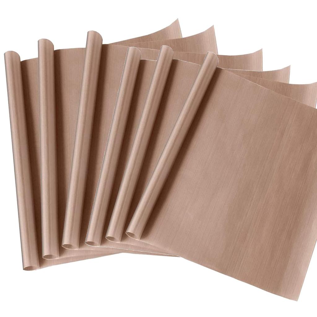 GOOMAND Teflon Heat Fiberglass Craft Heat Press Paper TFE Nonstick Craft Mat 6-Pack Sheets, Resistant, Washable, Mat, Reusable, 4060cm (Unbleached)