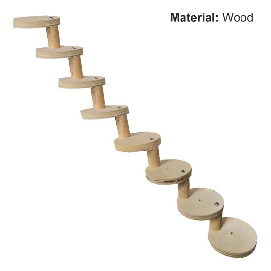 Yousheng 1 Set Hamster Ladder High Stability Detachable Solid Climbing Stairs Birds Parrot Exercise Perches Stand for Home Use
