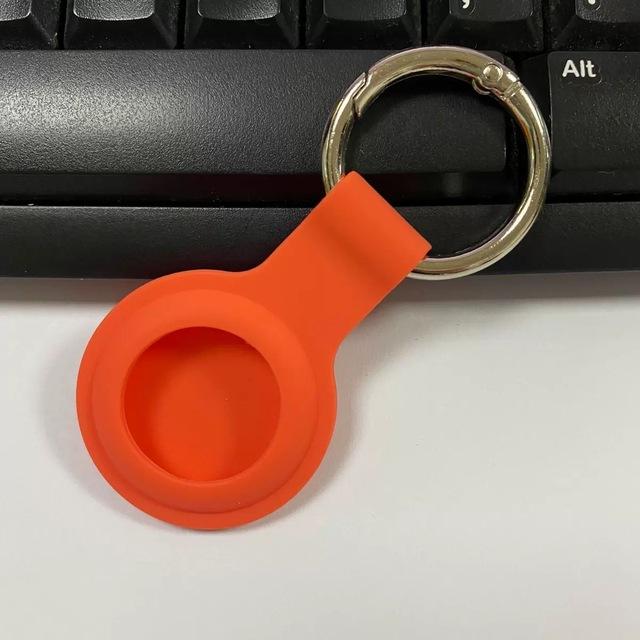 Silicone Case for Apple Airtags Cover Protective Shell Tracker Accessories Anti-scratch Sleeve Keychain For Apple Air Tag Case