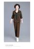 Spring Corduroy Sportswear Set for Middle-aged Women - 2025 Style Two-Piece Jacket Outfit