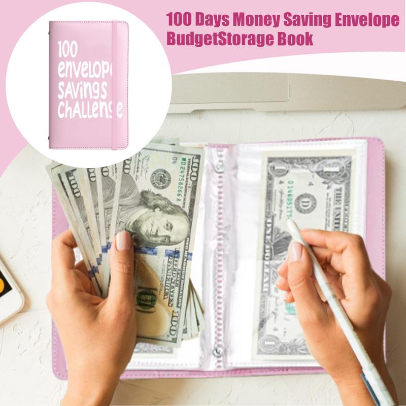 100 Envelopes Money Saving Challenge Budget Binder 100 Days Binder Envelopes To Save 5050 Dollars For Budget Tracking Women Men