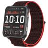For Garmin Venu X1 Wrist Strap Magic Tape Nylon Loop Watch Band with Metal Ring