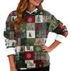 Women's Fashion Casual Long Sleeve Christmas Printed Hooded Sweatshirt
