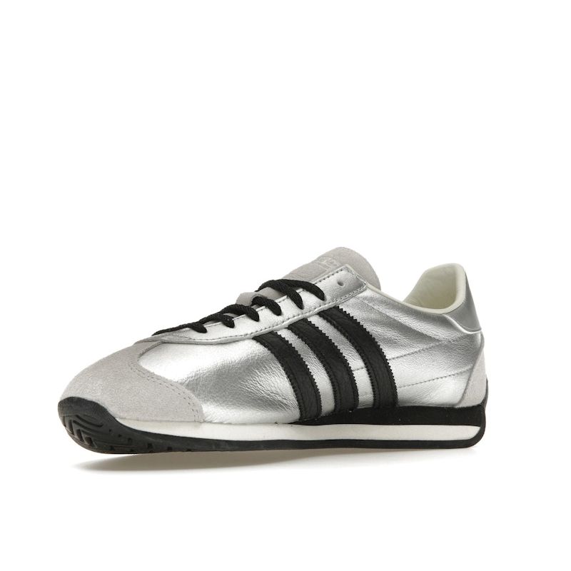 adidas Originals Country OG Off White Core Black Silver Metallic JH6337 Women's Casual Shoes
