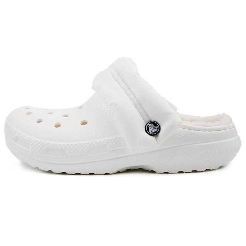 Crocs Classic Clog Comfortable and Versatile Sports Slippers Unisex White