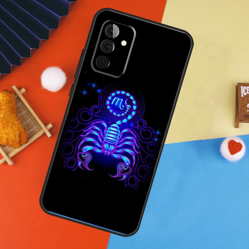 Neon Zodiac Signs Case For Samsung Galaxy A14 A34 A54 A55 A35 A15 A73 A53 A33 A23 A13 A12 A32 A52 A51 Cover