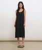 General Idea Temperature Cut Cool U-Neck Maxi Knit Dress [Black] / Gf2Lop512