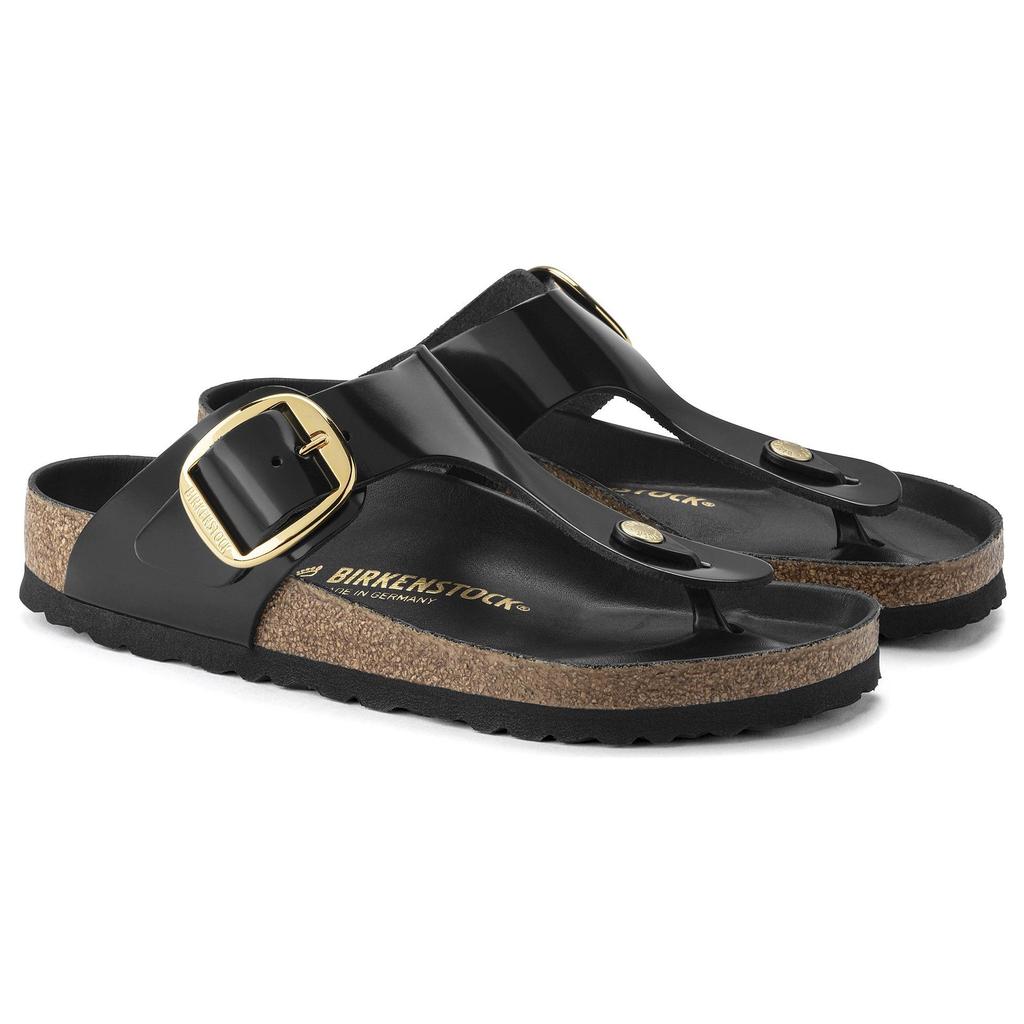 Birkenstock Gizeh Big Buckle Soft Comfortable Odor-Resistant Flip-Flops Unisex flip-flops Black 1021469