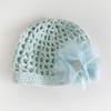 Bohemian Style Crochet Flower Hat Handmade Hollow Out Knitted Hat Retro Weave Cap  Girls