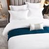Four-Piece Brushed Cotton Bedding Set: Fitted Sheet, Flat Sheet, Pillowcase, Duvet Cover - Hotel Style for Guesthouses and B&Bs