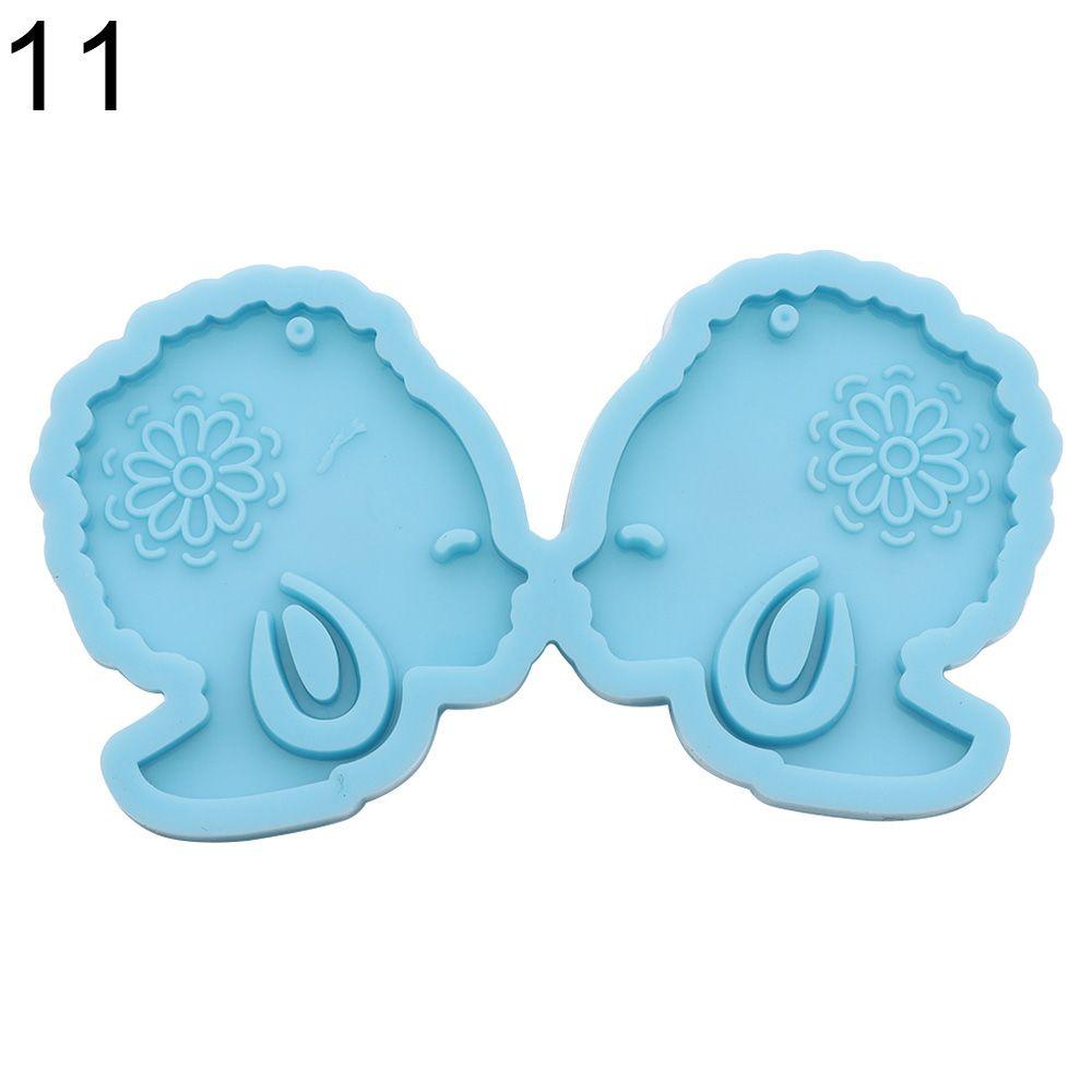 Necklace Casting Mould Silicone Earrings Mold Epoxy Resin Mold Ear Studs Keychain Pendant