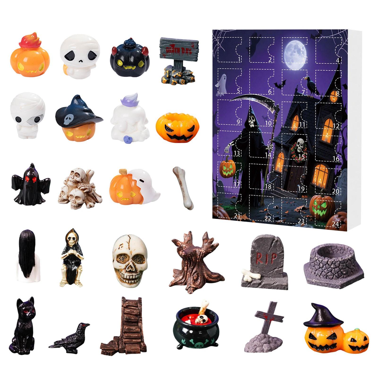 

Адвент 24-дневный Календарь Обратного Отсчета Хэллоуин Обратный Отсчет 24 Дня Серия Акриловых Подвесок Календарь Сюрпризов One Size