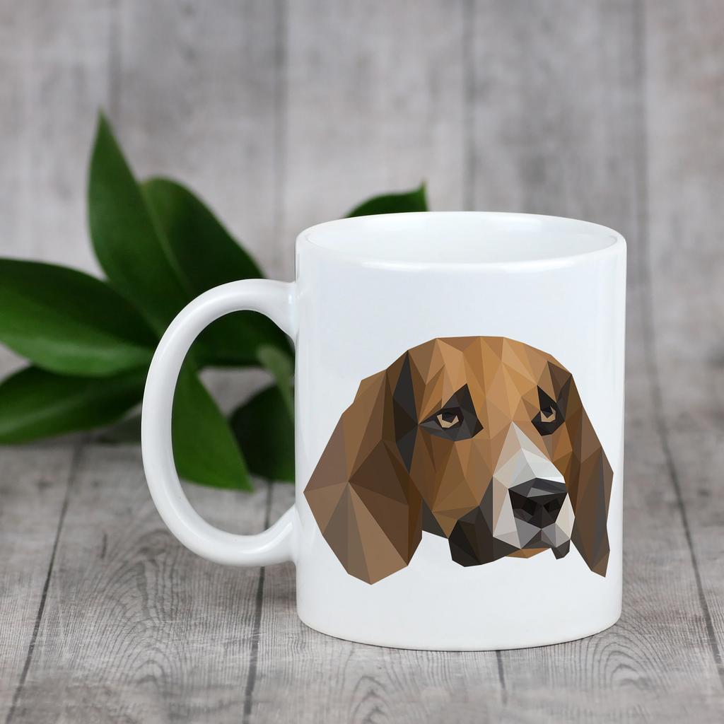 Beagle -Kubek Ze Zdjęciem I Napisem Geometryczny Pies Art-Dog
