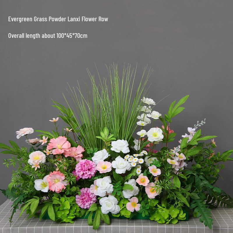 Mori Style Artificial Wedding Floral Aisle Decoration