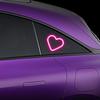 1pc/2pcs Solar Heart Shaped Car Atmosphere Light Auto Window Decorative LED With Adjustable Colors And Suction Mount