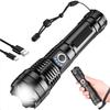 Multifunctional LED Flashlights Telescopic Zoom Outdoor Strong Light Flashlight Hand Lantern