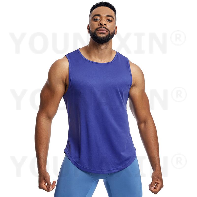 

Мужская майка для бега, йоги, тренажерного зала, фитнеса, тренировок, спорта, свободного кроя, сетчатая, без рукавов, топ, дышащая, баскетбольная спортивная одежда M L XL 2XL 3XL 2XL синий