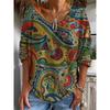 QICED Women's Fashion Casual Long Sleeve V Neck Blouses & Shirts