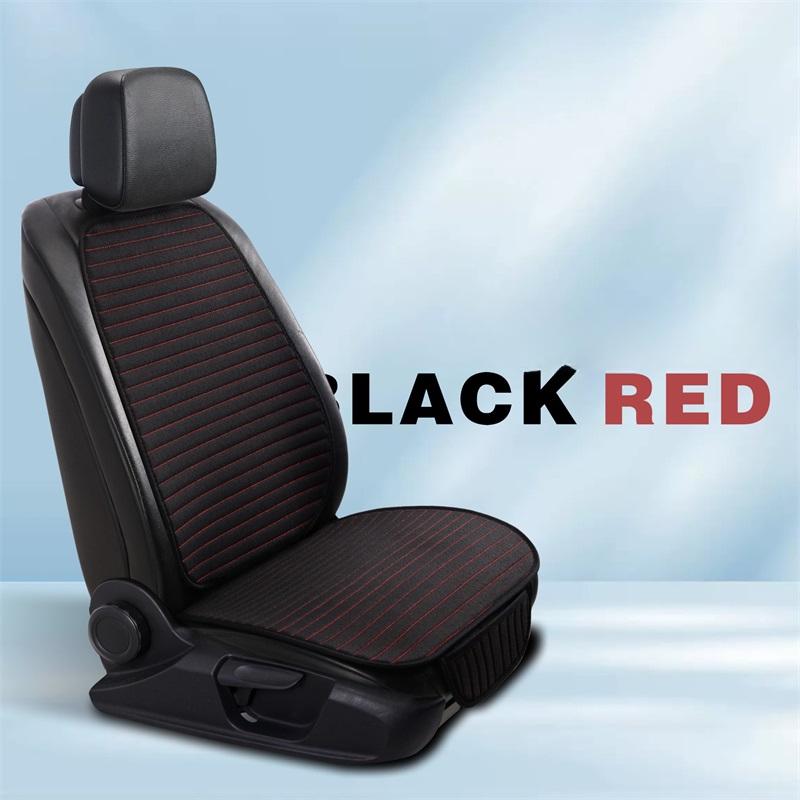 Linen Car Seat Cover Soft & Breathable Front Premium Seat Cushion with Non-Slip Protector Universal Fits Most Cars - 1 Unit