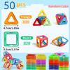 Magnetic Building Blocks DIY Magnets Toys STEM Toys Construction Toys Learning Educational Magnet Toys, Puzzle Birthday Gifts