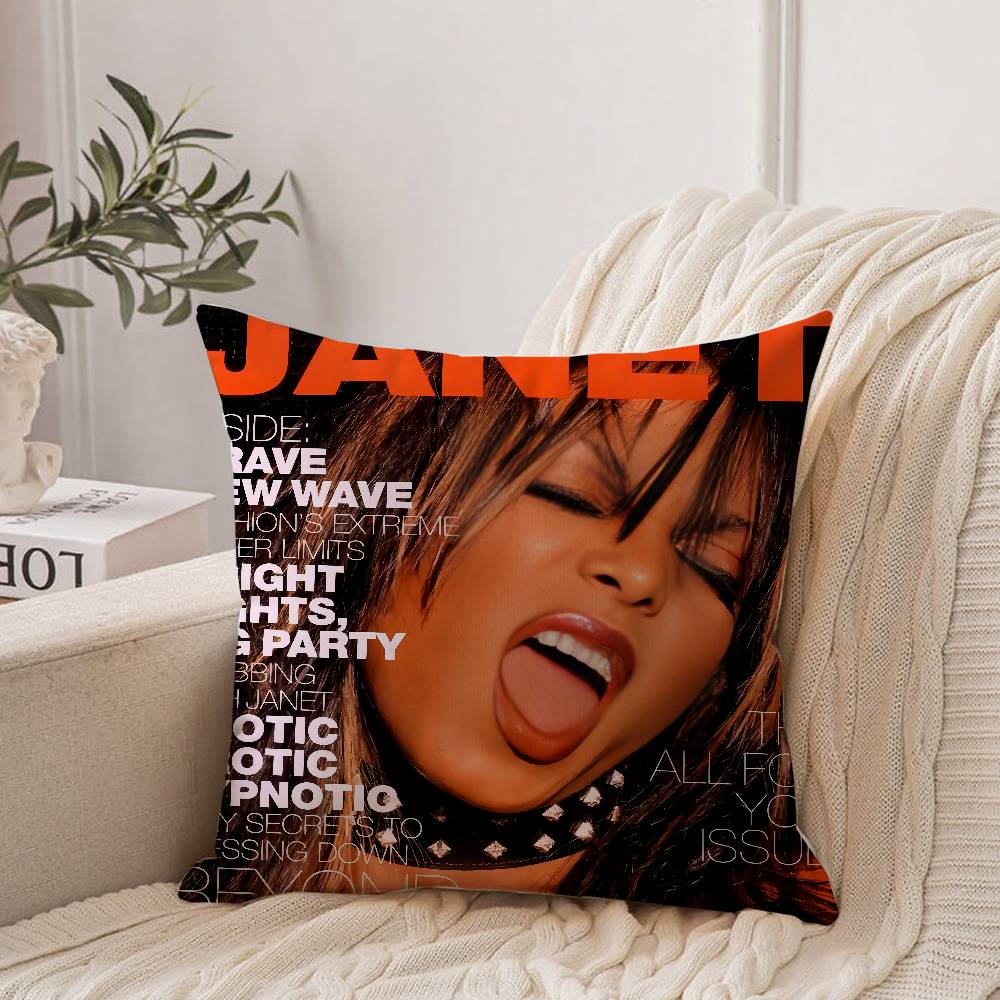 Cute J-JanetS J-JacksonS Pillow Case Home Decor Throw For Sofa Bed Car Room Decor Gift Idea