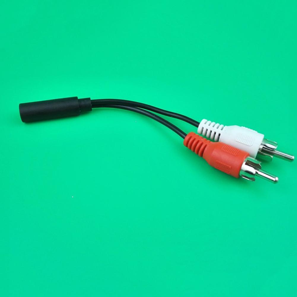 Computer Speaker Adapter Cable 3.5mm Audio Jack Female Adapter RCA 2