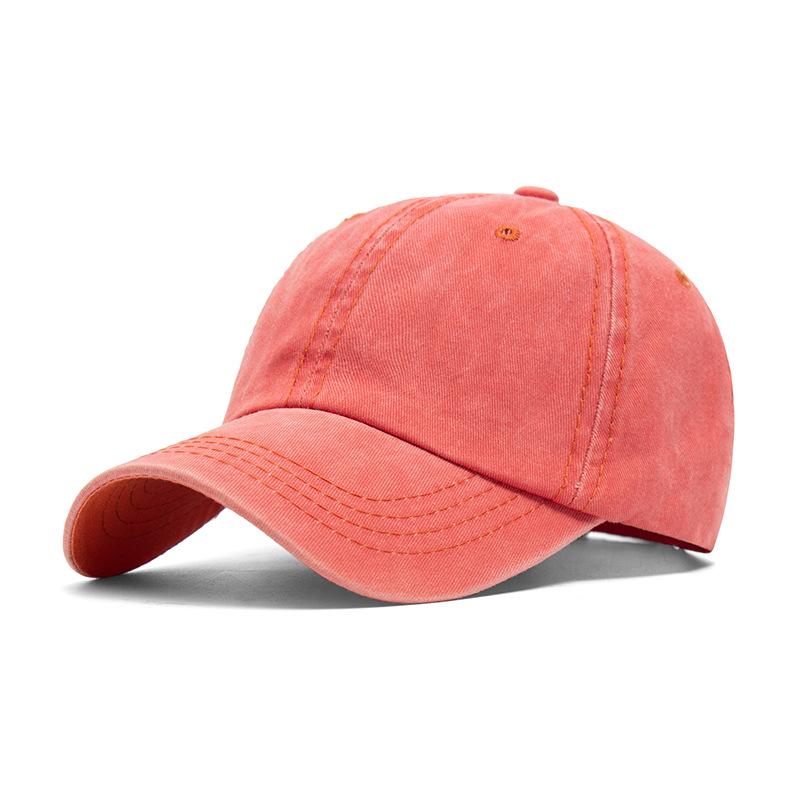 Casquette de baseball unisexe en denim délavé vieilli à bec de canard pour toutes les saisons