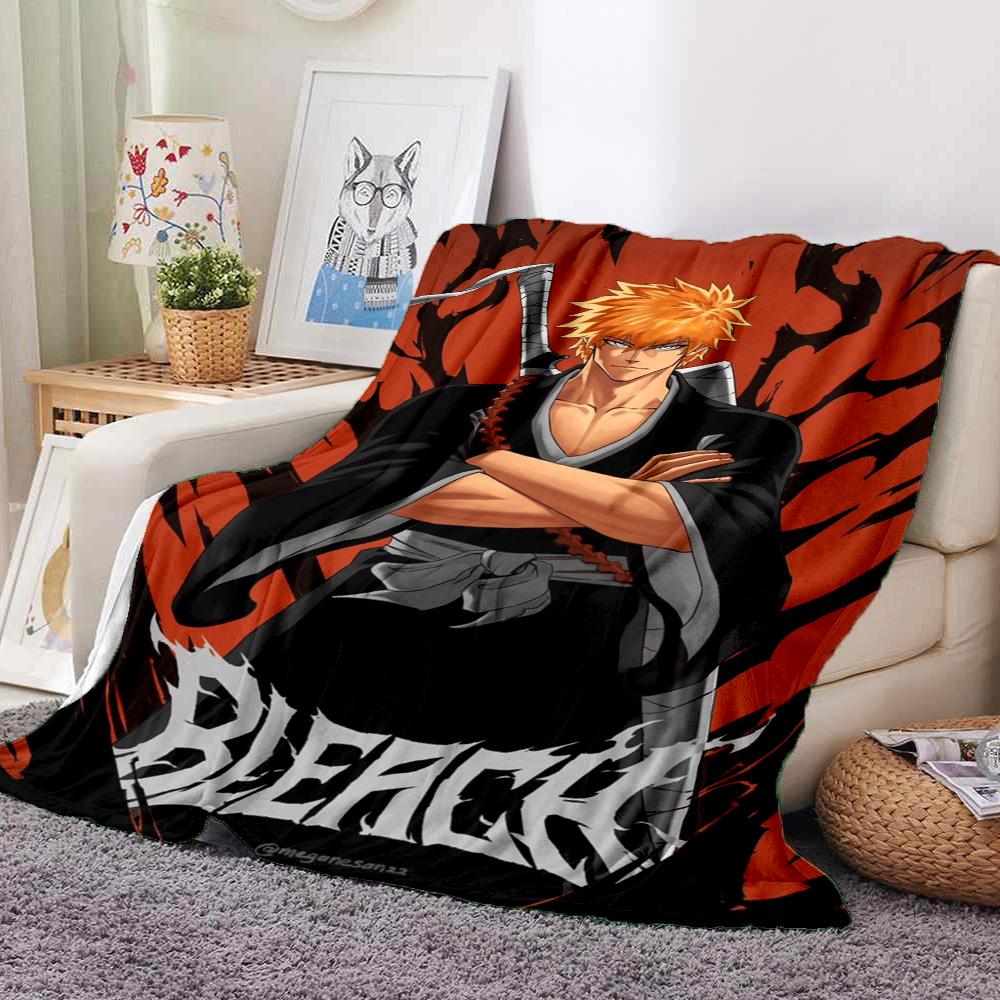 Bleach Art Flannel Blanket Throw Blanket Soft Warm Sofa Bed Camping Car Home Decor Unique Christmas Gift C9301406