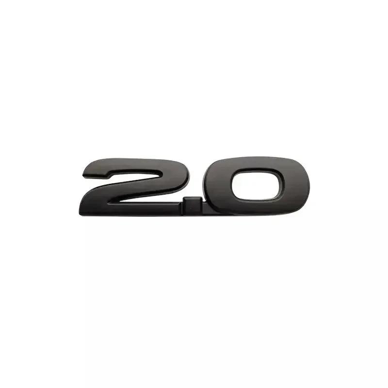 3D Metal 2.0 2.5 Letters Car Fender Emblem Rear Trunk Badge Sticker For Mazda 3 6 Axela CX5 CX7 MX5 Chrome Black Accessories