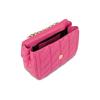 Moschino Metal Double Smile Face Logo Diamond Quilted Chain Shoulder Strap Crossbody Bag Women Bags Pink A74438002-0199