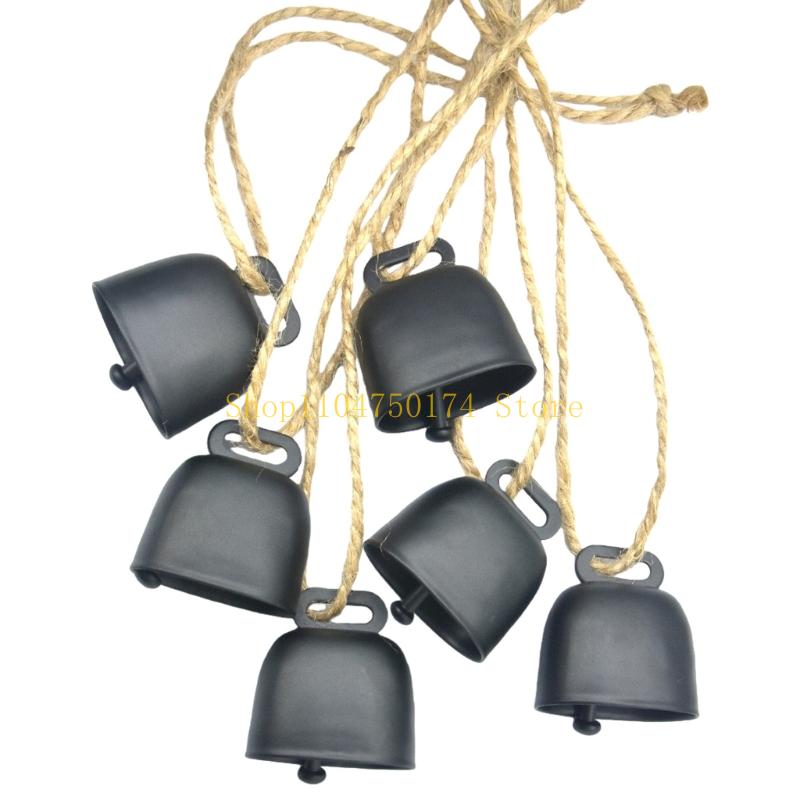 6 ks Klasický bronzový zvonek Kovové závěsné zvonky Dekorace Pro DIY projekty Domácí kavárny Obchod Slavnostní vánoční věnec nejlepší prodej