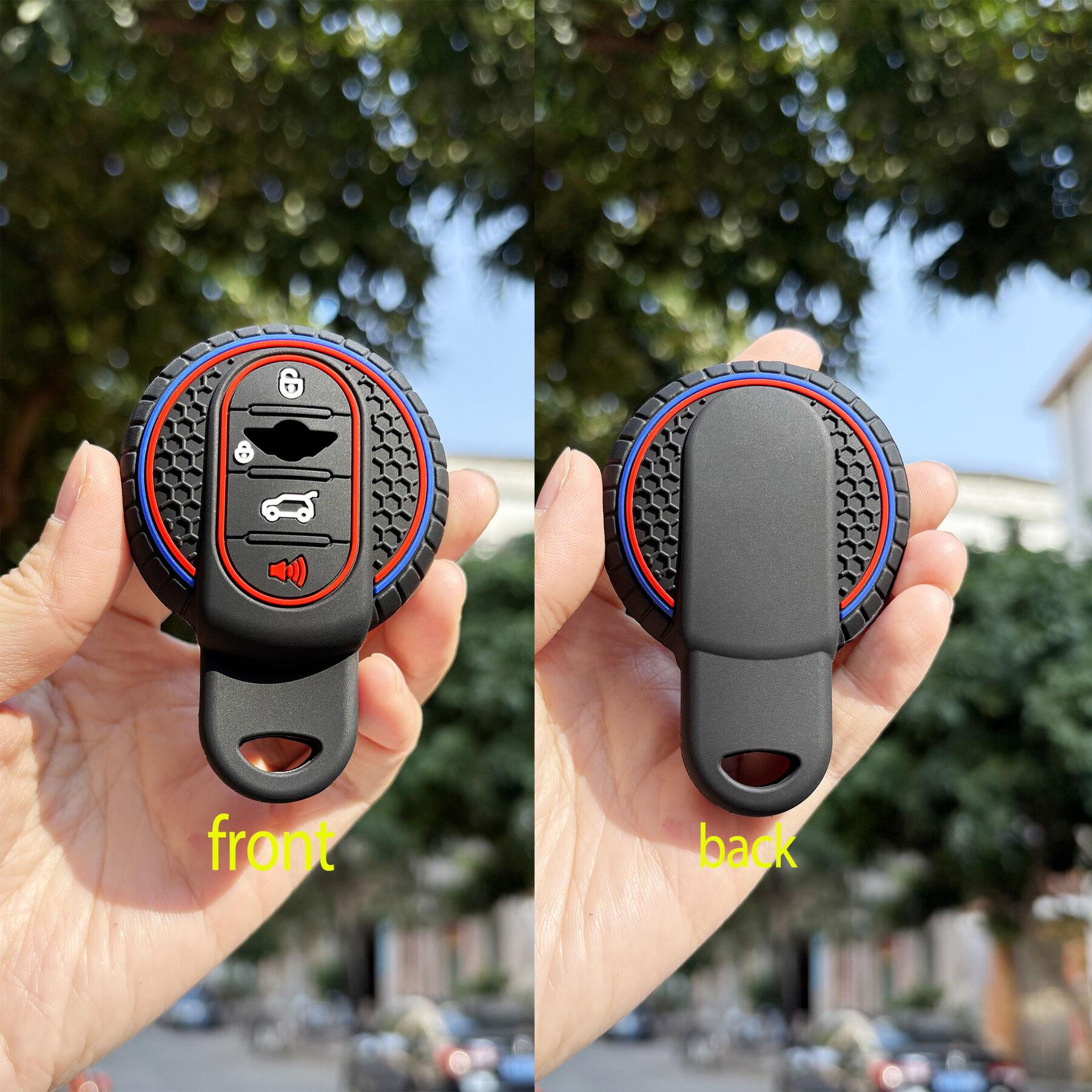 

Protection Holder Interior Accessories For Bmw Mini R56 Cooper Mini Clubman 3/4 Butttons Keychain Silicone Cover Fob Key Case