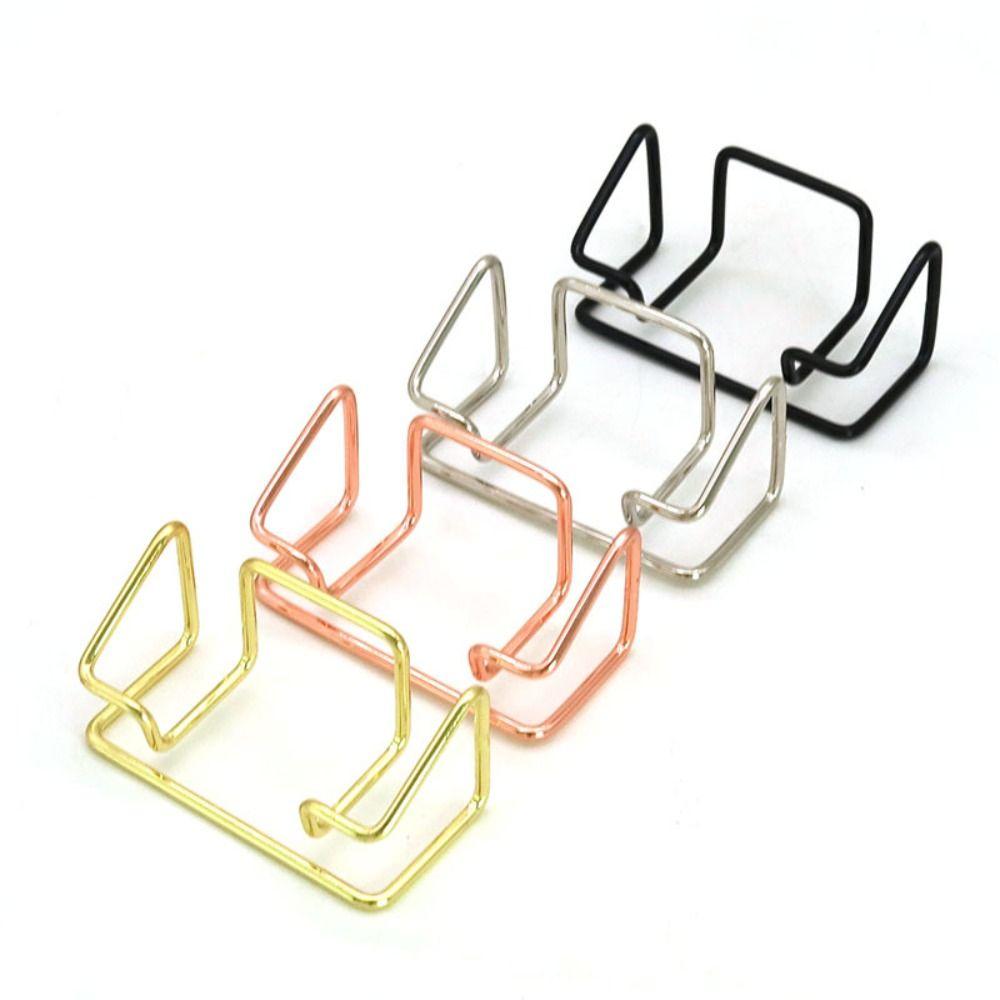 Metal Name Card Stand Rustproof Photo Stand Simple Card Display Stand  Hotel Reception