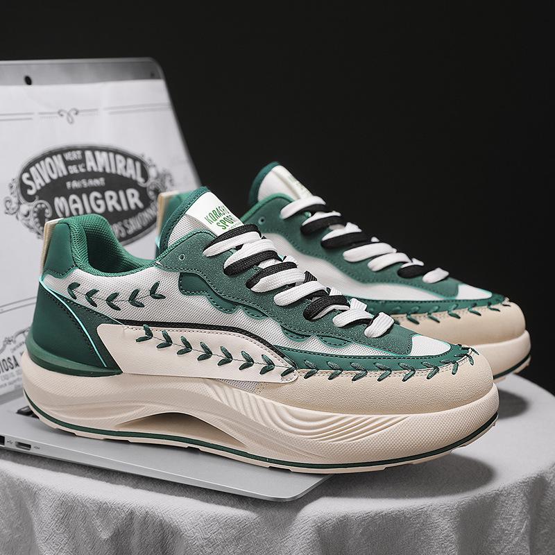 Men's Casual Sports Shoes New Mesh Platform Men's Shoes Trendy Versatile Fashion Dad Shoes Men