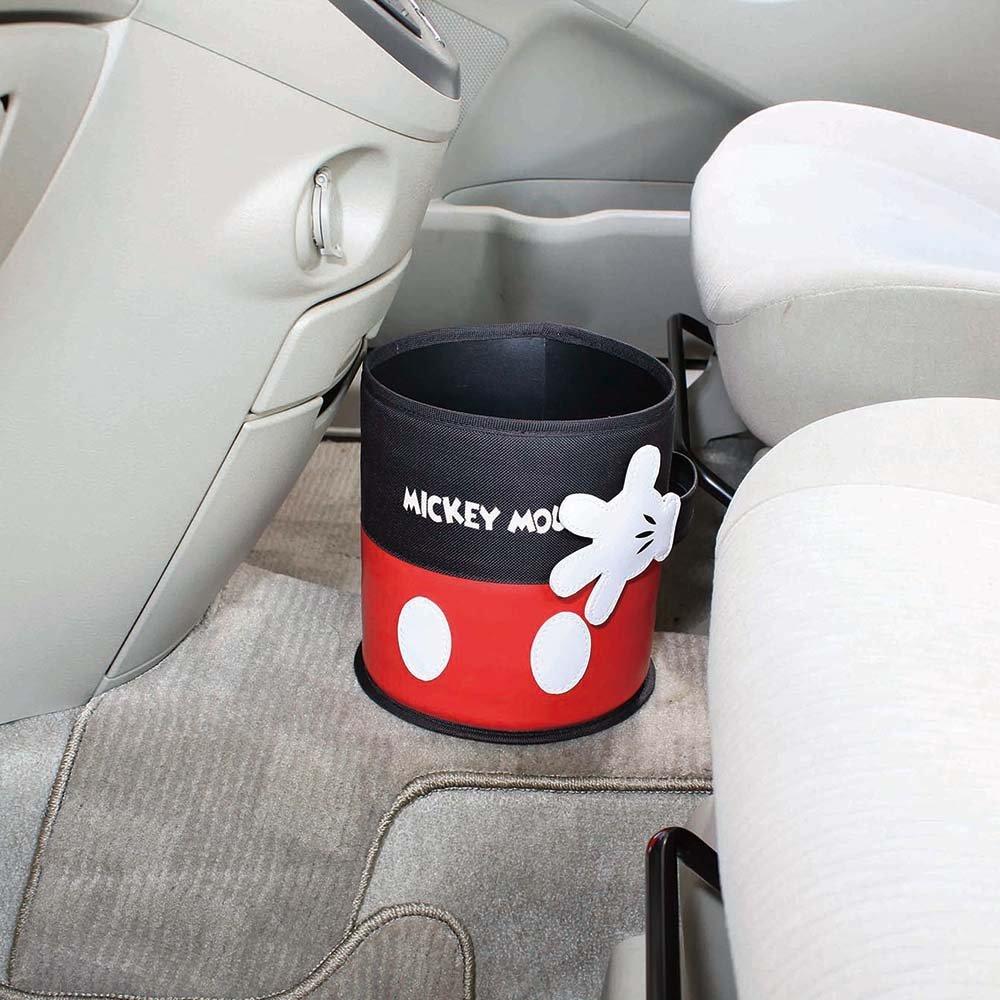 Napolex Car Trash Designed to Fit Compact and Stable Mickey Mouse Icon Disney Car Can, Clip-on Mount, Anti-Slip, Vans, Minivans, Sedans, Installation,
