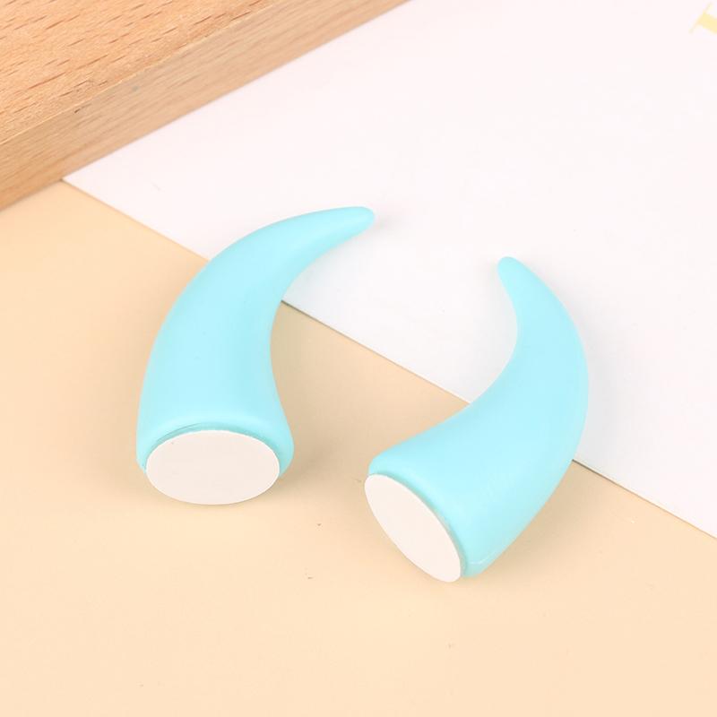 2 szt. Silikonowe Rogi Diabła Uszy Kota Dekoracja na Kask Motocyklowy Dirt Bike Uniwersalna Dekoracja Motocykla Roweru Naklejki na Kask