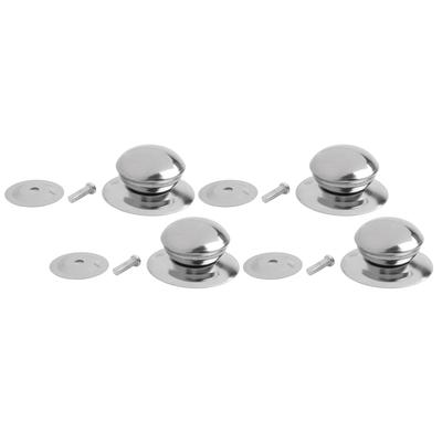 Hochreibungs Topfdeckelgriff Ersatz Edelstahl Material 4er Pack
