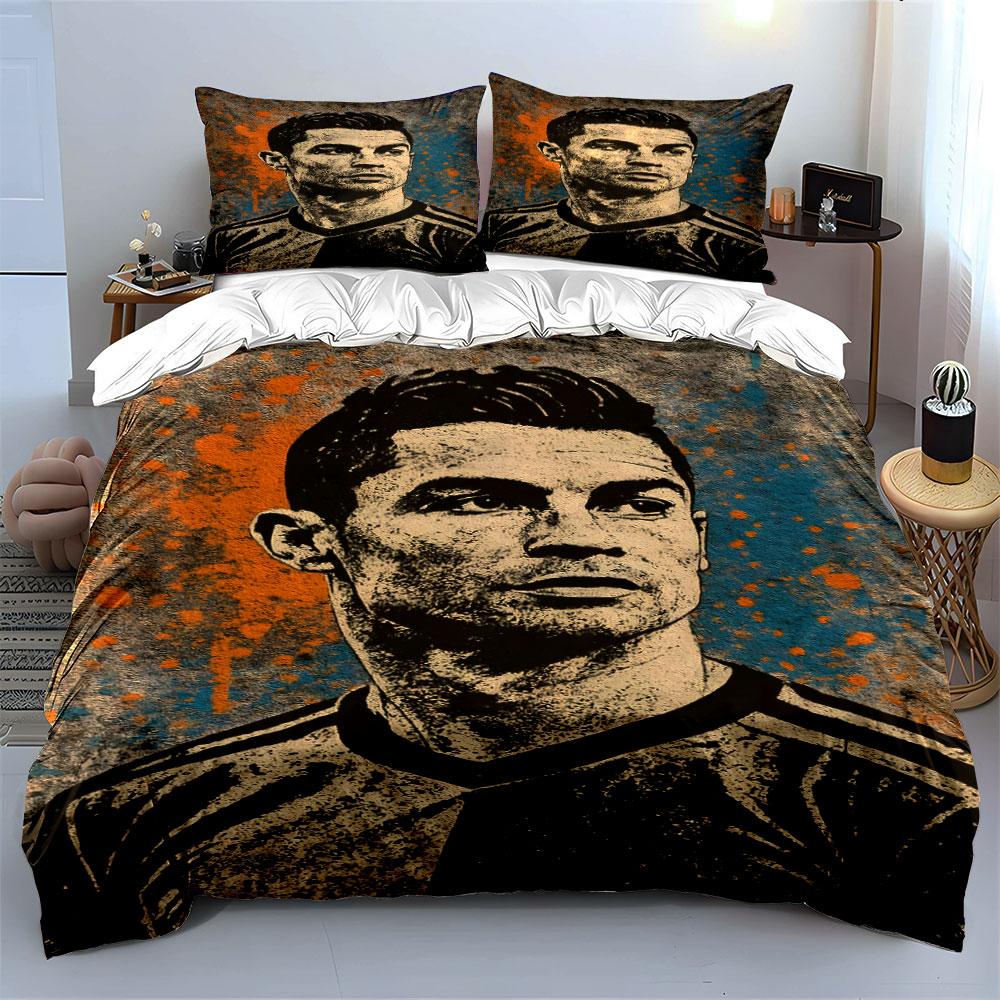 Portraits with abstract splashes. Bedding sets Duvet cover sets Duvet covers Pillowcases(1 * Duvet Cover 2 * Pillowcases without duvet insert)