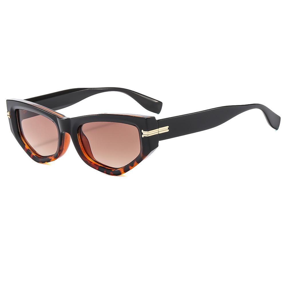 

Geometric Cat Eye Sunglasses For Women Uv400 Protection With Gray Lenses For Travel And Parties E
