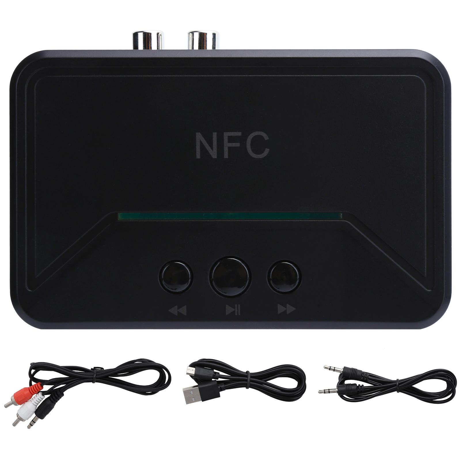 

Desktop 3.5mm AUX Bluetooth Music Receiver Portable HiFi NFC Wireless o Adapter