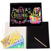 12 Folhas Arco-Íris Raspe Nota Caderno de Esboço Papel Pintura Brinquedos Crianças DIY Cor Arte Rabisco Raspe Cartão Cadernos de Desenho