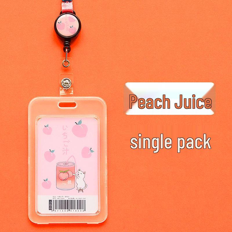 

Прозрачный держатель для ID с ремешком - Защита от потери, студенческий пропуск для автобуса/столовой/карта доступа