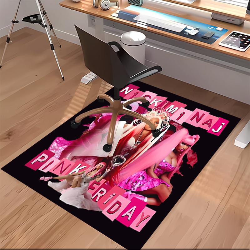 Nicki Minaj Printed Absorbent Washable Carpet, Non-Slip Bathroom Mats, Kitchen Rugs, Yoga Mat,Living Room Entrance, Camping Picnic Rugs