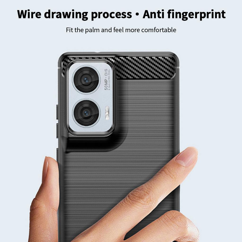 MOFI JK Serie-1 für Motorola Edge 50 Fusion 5G Hülle Gebürstetes TPU Weiche Handyhülle