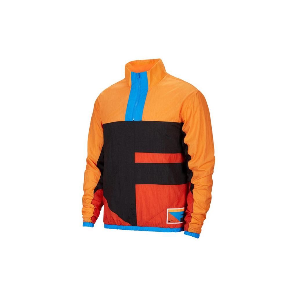 Nike Jacken Herren Schwarz Orange Stehkragen Moderat Sonstige CN8509-010