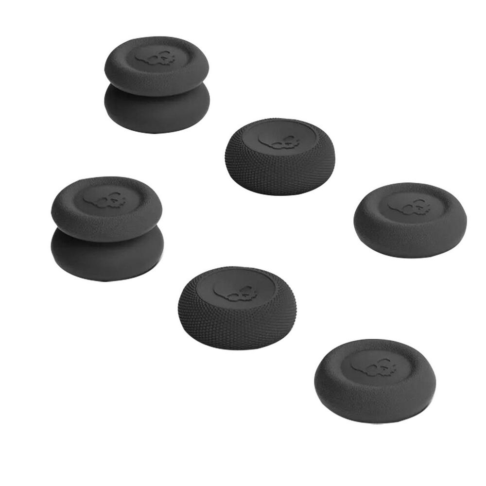 

3 pairs Skull & Co. Thumb Grip Set FPS CQCs Joystick Caps Thumbstick Cover for Steam Deck forAsusROG Ally чорний