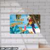 TEANFUN Summer Sign, It's Five O'clock Somewhere, Summer Parrot Sign for Outdoor Indoor Wood Hanging Wall Decor Sign Plaque, Housewarming Gifts for