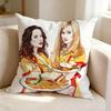 T-The sitcom 2 B-Broke Girls  Square Double-Sided printed Pillow Case Bedroom Bedside Pillow Sofa Cushion Cover